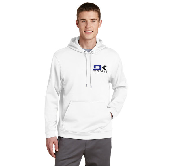 White Sport-Tek Sport-Wik Fleece Hooded Pullover (Screen Printed)