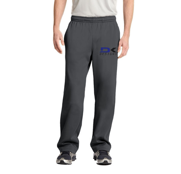 Dark Smoke Grey Sport-Tek Sport-Wik Fleece Pants (Embroidered)