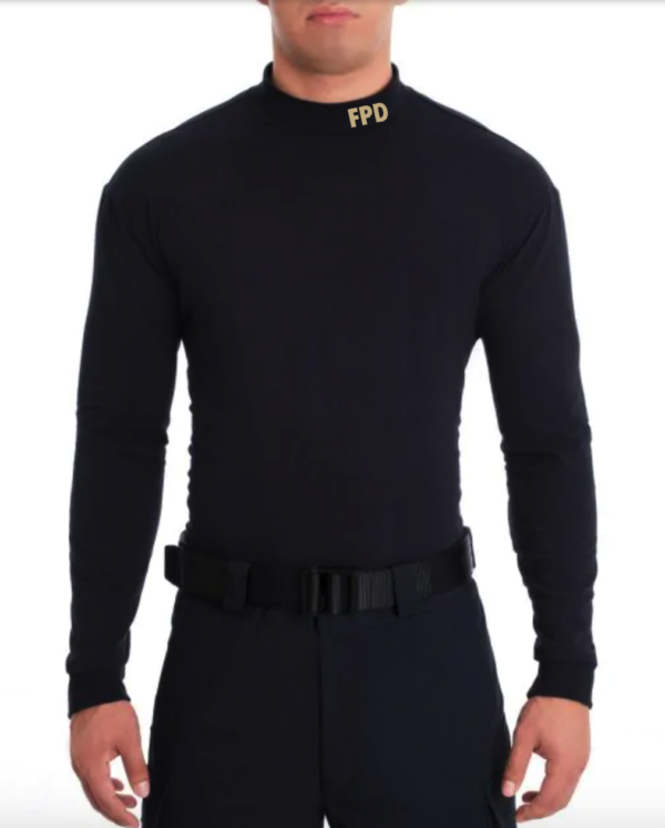 Blauer Mock Turtleneck