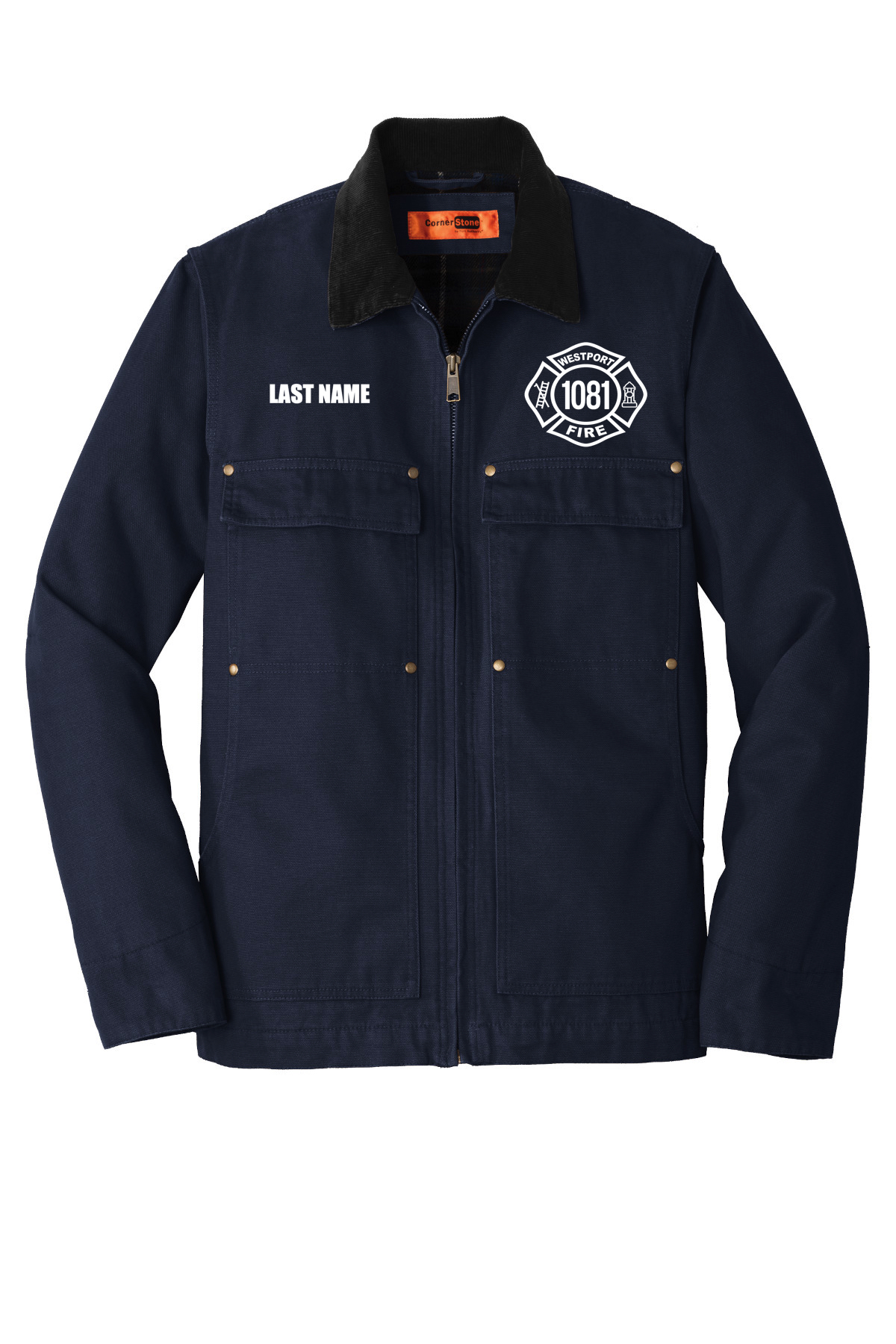 Westport Fire Department Washed Cloth Chore Coat