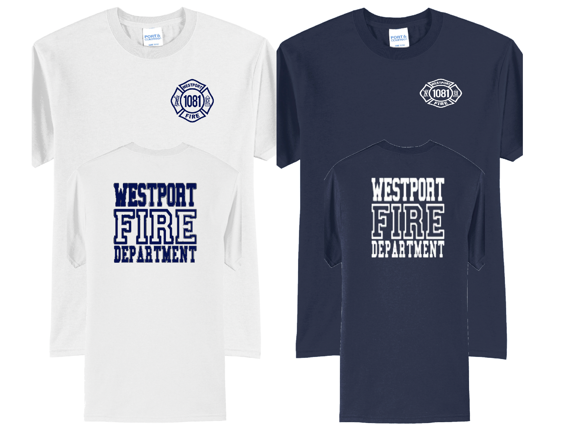Westport Fire Department Short Sleeve Cotton Tee TALL