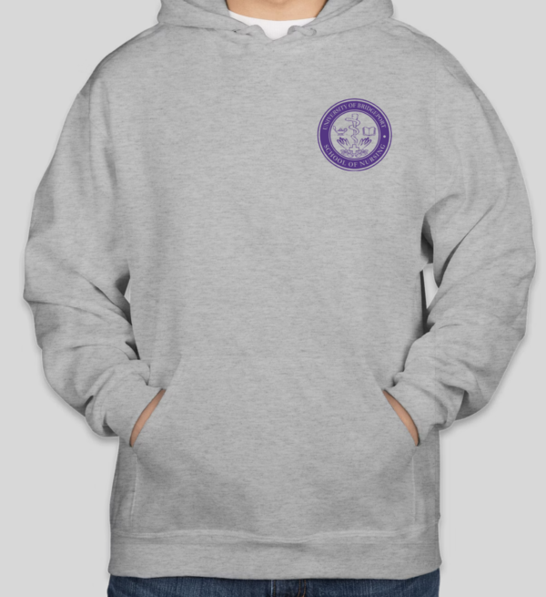 University of Bridgeport Hoodie Left Chest