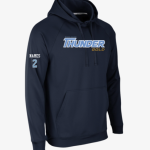 RI Thunder Champro Adult/Unisex Lineup Poly-Fleece Hooded Sweatshirt