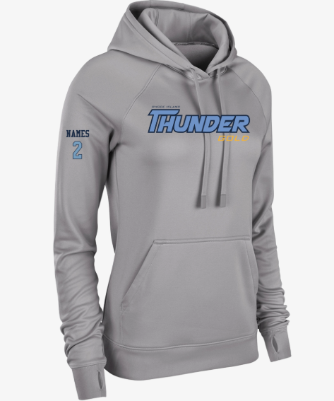 RI Thunder Champro Women's Lineup Poly-Fleece Hooded Sweatshirt - Image 2
